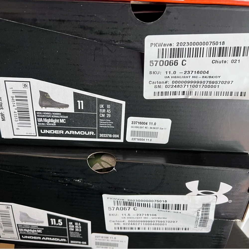 Under Armor Highlight MC Black Football Cleats